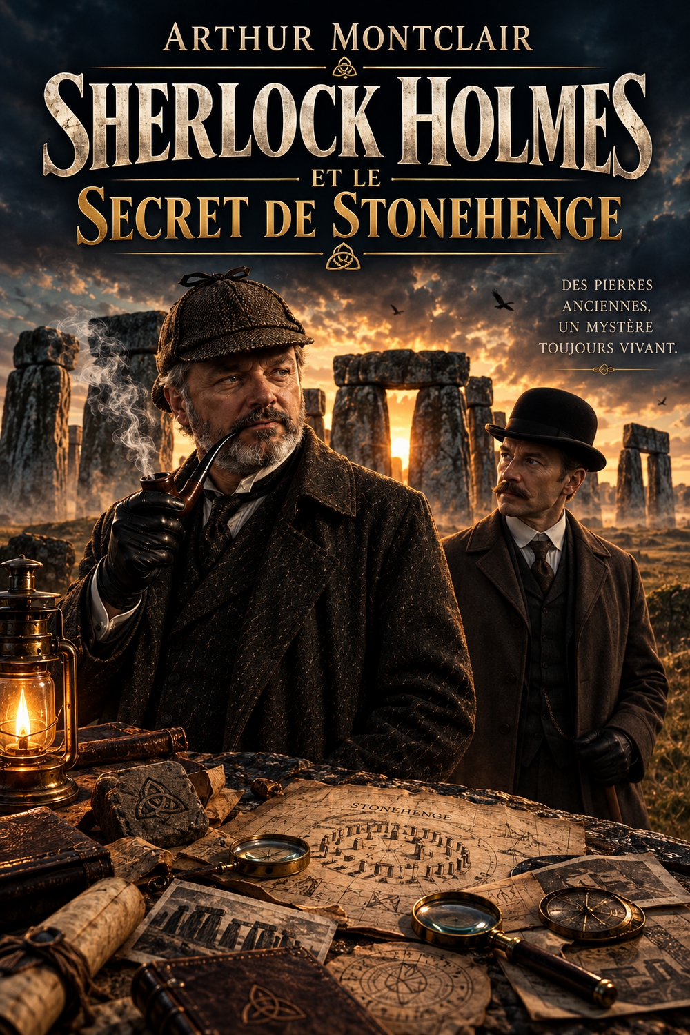 Couverture du livre Sherlock Holmes et le Mystère de Stonehenge, par Arthur Montclair