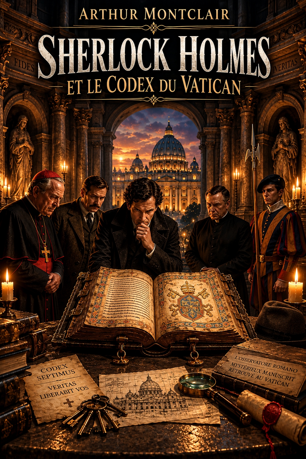 Couverture du livre Sherlock Holmes et le Codex du Vatican, par Arthur Montclair