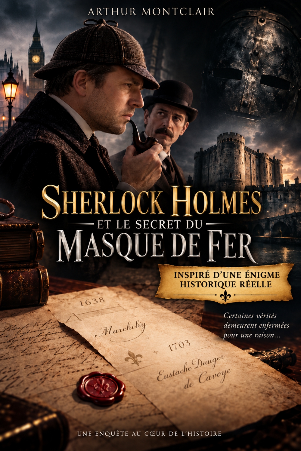 Couverture du livre Sherlock Holmes et le Masque de fer, par Arthur Montclair