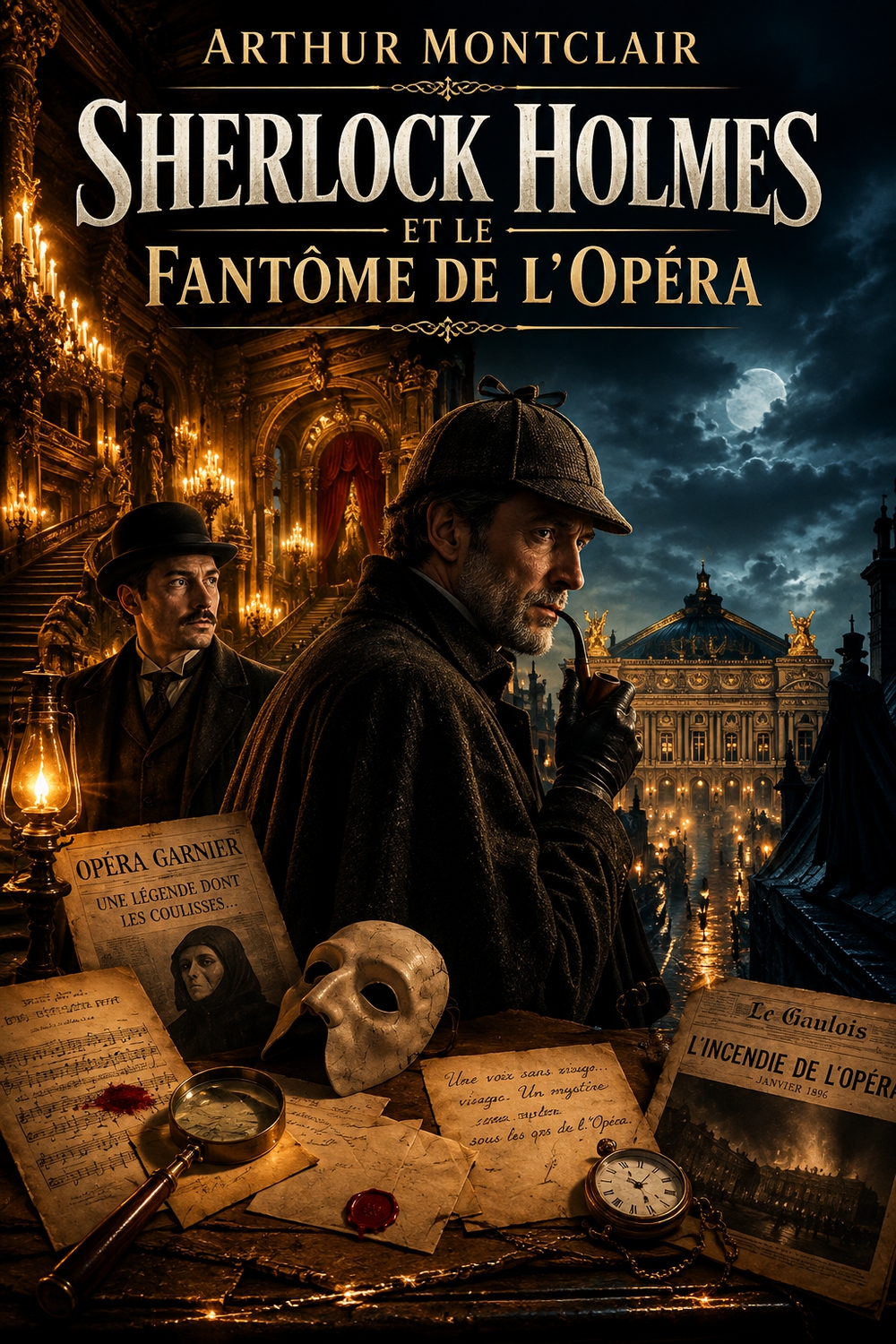 Couverture du livre Sherlock Holmes et le Fantôme de l’Opéra, par Arthur Montclair