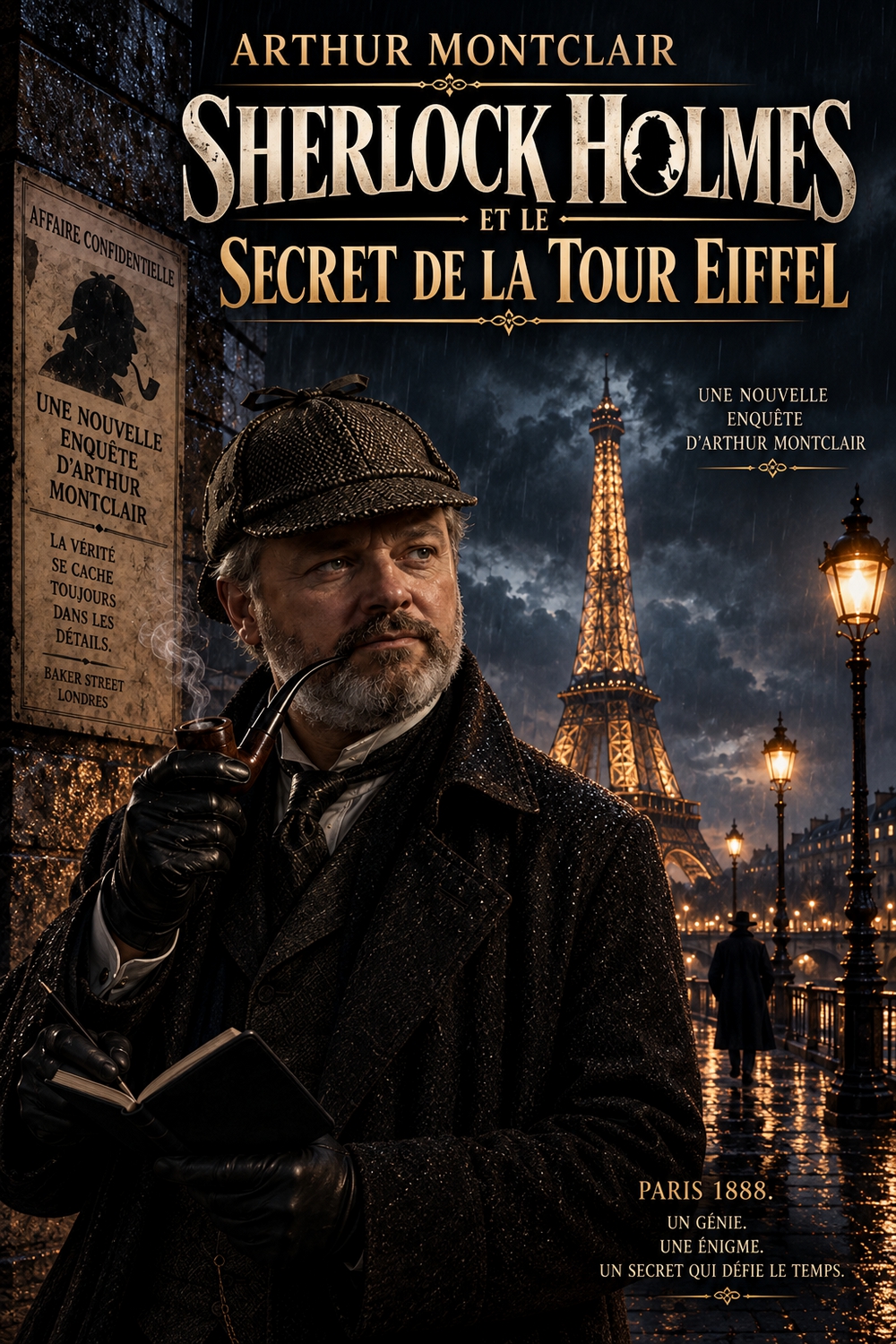 Couverture du livre Sherlock Holmes et le Secret de la Tour Eiffel, par Arthur Montclair